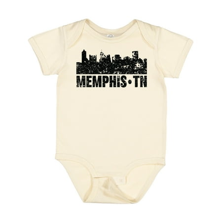 Inktastic Memphis City Skyline with Grunge Gift Baby Boy or Baby Girl Bodysuit