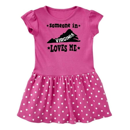 Inktastic Virginia Vacation Someone Loves Me Gift Baby Girl Dress