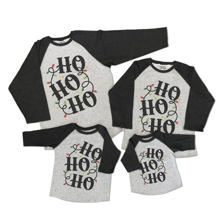 7 ate 9 Apparel Matching Family Merry Christmas Shirts - Ho Ho Ho Holiday Lights Grey Shirt 18 Months
7 ate 9 Apparel Matching Family Merry Christmas Shirts - Ho Ho Ho Holiday Lights Grey Shirt 18 Months