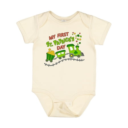Inktastic My First St. Patrick s Day Shamrock Train Gift Baby Boy or Baby Girl Bodysuit
Inktastic My First St. Patrick s Day Shamrock Train Gift Baby Boy or Baby Girl Bodysuit