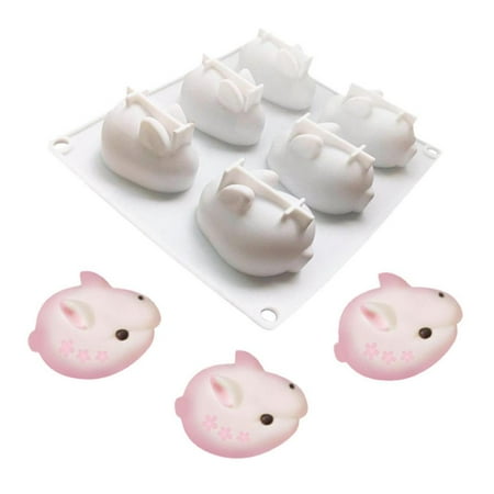 Rabbit Silicone Mold|6 Cavity Bunny Mold For Baking|Creative 3D Casting Ice Cube Chocolate Molds For DIY Aromatherapy Candles Soaps
Rabbit Silicone Mold|6 Cavity Bunny Mold For Baking|Creative 3D Casting Ice Cube Chocolate Molds For DIY Aromatherapy Candles Soaps