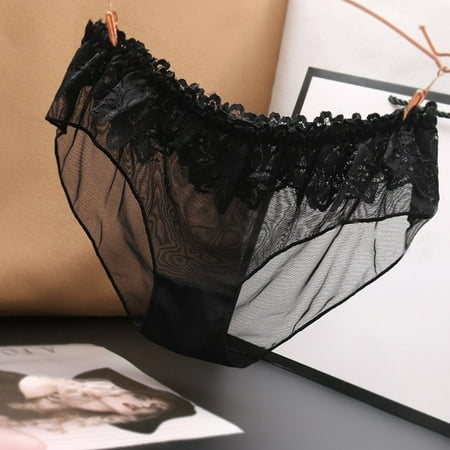 YIWEI Women s Sexy Lace Underwear See Through Mesh Briefs Lingerie Panties Knickers Black L
YIWEI Women s Sexy Lace Underwear See Through Mesh Briefs Lingerie Panties Knickers Black L