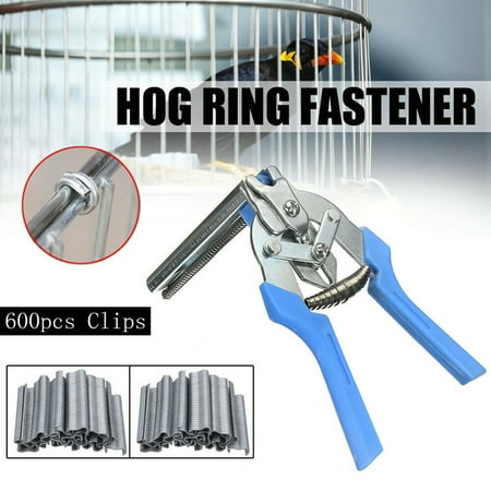 Hog Ring Pliers with Anti-Slip Handle - Metal Hand Tool for 600pcs M Clips Staples (1 Pc)
Hog Ring Pliers with Anti-Slip Handle - Metal Hand Tool for 600pcs M Clips Staples (1 Pc)
