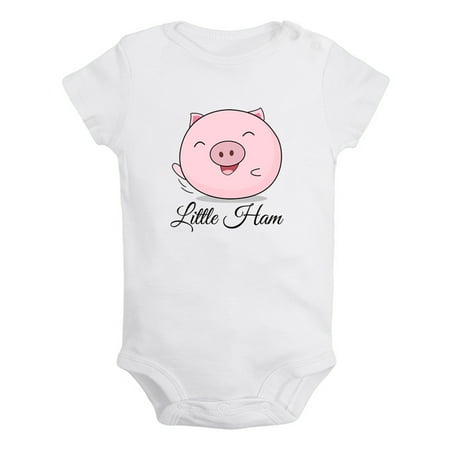 iDzn Little Ham Funny Rompers For Babies Newborn Baby Unisex Bodysuits Infant Cute Pig Jumpsuits Toddler 0-12 Months Kids One-Piece Oufits (White 6-12 Months)
iDzn Little Ham Funny Rompers For Babies Newborn Baby Unisex Bodysuits Infant Cute Pig Jumpsuits Toddler 0-12 Months Kids One-Piece Oufits (White 6-12 Months)