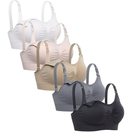 Lataly Womens Sleeping Nursing Bra Wirefree Breastfeeding Maternity Bralette Pack of 5 Medium Pack of 5
Lataly Womens Sleeping Nursing Bra Wirefree Breastfeeding Maternity Bralette Pack of 5 Medium Pack of 5