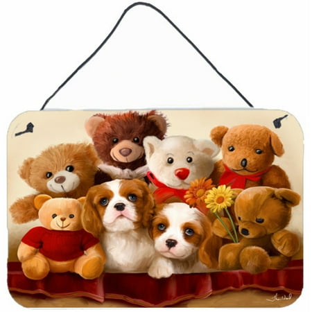 Caroline's Treasures Cavalier Spaniel Friends Forever by Tom Wood Painting Print Plaque