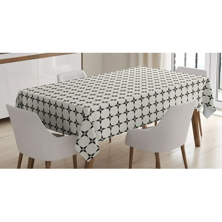 Black and Ivory Tablecloth Pattern with Geometric Star Shapes Contemporary Style Modern Design Rectangular Table Cover for Dining Room Kitchen 60 X 84 Inches Ivory and Black by Ambesonne
Black and Ivory Tablecloth Pattern with Geometric Star Shapes Contemporary Style Modern Design Rectangular Table Cover for Dining Room Kitchen 60 X 84 Inches Ivory and Black by Ambesonne