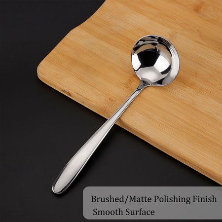 8.5" Stainless Steel Soup Ladle Spoon Handle Restaurant Kitchen Scoop Cooking Utensil for Kitchen