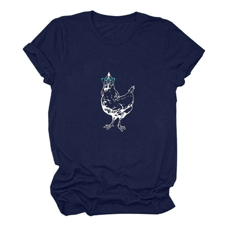 Long Sleeve Shirts for Women Long Sleeve Crop Top Women s Short Sleeve T-shirt Good Luck Chicken Farmer Funny Letter Print Tops Going Out Tops Square Neck Tops for Women Clearance Blue S
Long Sleeve Shirts for Women Long Sleeve Crop Top Women s Short Sleeve T-shirt Good Luck Chicken Farmer Funny Letter Print Tops Going Out Tops Square Neck Tops for Women Clearance Blue S