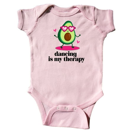 Inktastic Dancing is my Therapy Funny Dance Gifts Gift Baby Girl Bodysuit
