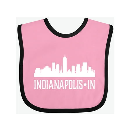 Inktastic Indianapolis Indiana Skyline IN Cities Gift Baby Boy or Baby Girl Bib