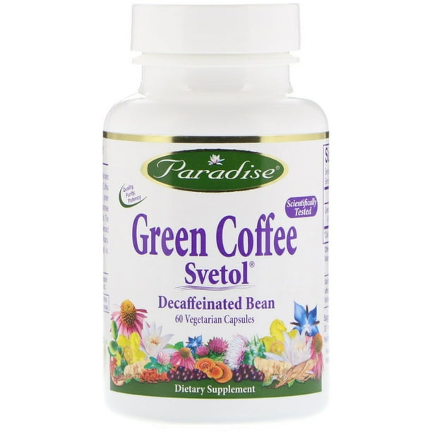 Paradise Herbs Green Coffee Svetol 60 Vegetarian Capsules