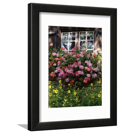 House in Gerstruben Near Oberstdorf, Allgau, Bavaria, Germany, Europe Framed Print Wall Art By Hans Peter Merten