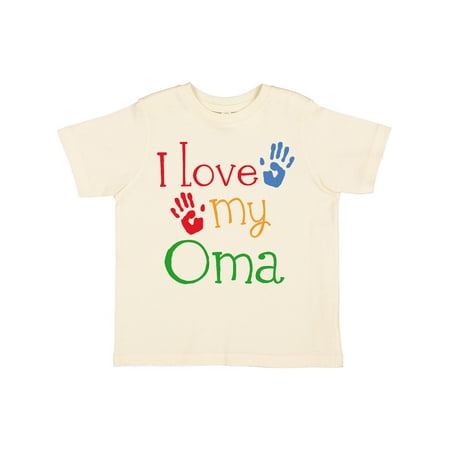 Inktastic I Love My Oma Grandchild Gift Gift Toddler Boy or Toddler Girl T-Shirt