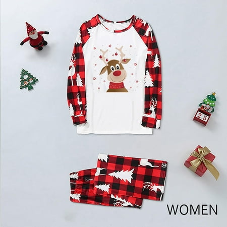 Fiudx Christmas Women Mom Plaid Print Blouse Tops+Pants Family Clothes Pajamas New 467
Fiudx Christmas Women Mom Plaid Print Blouse Tops+Pants Family Clothes Pajamas New 467