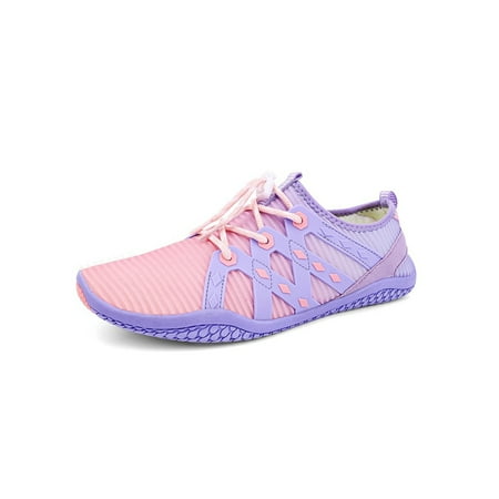 SIMANLAN Womens Mens Aqua Socks Quick Dry Swim Shoe Sport Water Shoes Outdoor Anti-Slip Sneakers Surf Barefoot Flats Pink Purple 6
SIMANLAN Womens Mens Aqua Socks Quick Dry Swim Shoe Sport Water Shoes Outdoor Anti-Slip Sneakers Surf Barefoot Flats Pink Purple 6