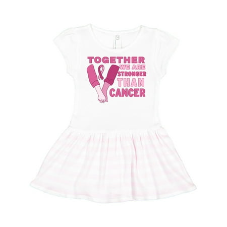 Inktastic Together We Are Stronger Than Cancer with Hands and Ribbon Gift Toddler Girl Dress
Inktastic Together We Are Stronger Than Cancer with Hands and Ribbon Gift Toddler Girl Dress