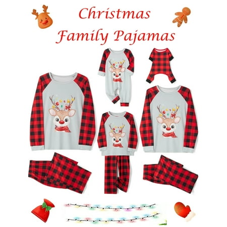 Family Christmas Pajamas Matching Sets Pullover Tops Plaid Pants for Adults Kids Dogs Xmas Holiday Sleepwear
Family Christmas Pajamas Matching Sets Pullover Tops Plaid Pants for Adults Kids Dogs Xmas Holiday Sleepwear