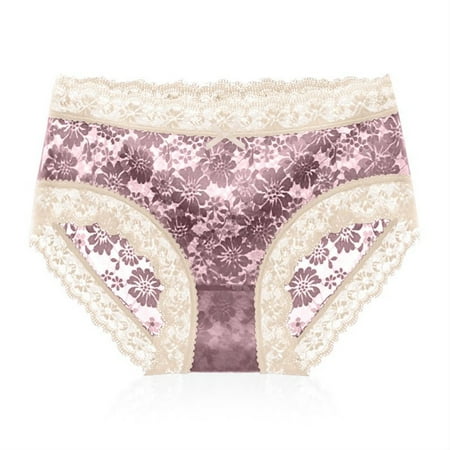 TWIFER Lingerie For Women Women s Underwear Panties Seamless Flower Print High-waist Lace Intimates
TWIFER Lingerie For Women Women s Underwear Panties Seamless Flower Print High-waist Lace Intimates