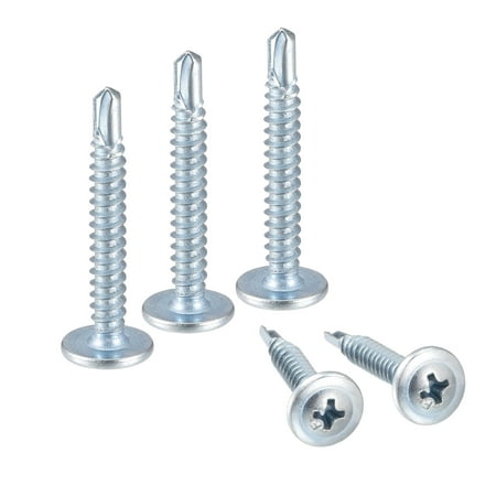 Uxcell #8 x 1-1/4 Carbon Steel Phillips Head Self Tapping Screws Silver Tone 50 Pack
Uxcell #8 x 1-1/4 Carbon Steel Phillips Head Self Tapping Screws Silver Tone 50 Pack