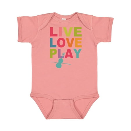 Inktastic Live Love Play Violin Gift Baby Girl Bodysuit