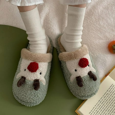 purcolt Women s Cute Elk Christmas Slippers Winter Warm Non-Slip Fuzzy House Slippers Soft Cozy Furry Slides Plush Sandals Home Bedroom Shoes Indoor Outdoor
purcolt Women s Cute Elk Christmas Slippers Winter Warm Non-Slip Fuzzy House Slippers Soft Cozy Furry Slides Plush Sandals Home Bedroom Shoes Indoor Outdoor