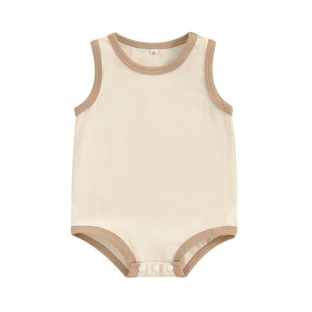 Baby Boy Tank Top Rompers Sleeveless Round Neck Contrast Trim Jumpsuit Onesie Clothes Outfits
Baby Boy Tank Top Rompers Sleeveless Round Neck Contrast Trim Jumpsuit Onesie Clothes Outfits