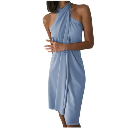 Maternity Dress Sweater Dress Trendy Women Summer Leisure Sleeveless Elegant Halter Pure Dress Savings Clearance Summer Dresses Black Dress Summer Dress Prom Dresses for Teens Blue XL
Maternity Dress Sweater Dress Trendy Women Summer Leisure Sleeveless Elegant Halter Pure Dress Savings Clearance Summer Dresses Black Dress Summer Dress Prom Dresses for Teens Blue XL
