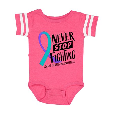 Inktastic Never Stop Fighting Suicide Prevention Awareness Ribbon Gift Baby Boy or Baby Girl Bodysuit
Inktastic Never Stop Fighting Suicide Prevention Awareness Ribbon Gift Baby Boy or Baby Girl Bodysuit