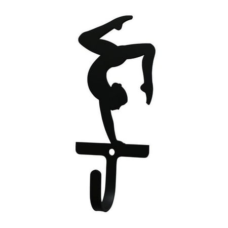 Village Wrought Iron WH-307-S Gymnastics Womans & Girls Wall Hook Small
