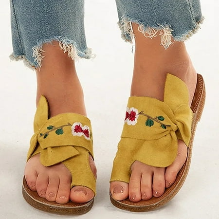 Tangnade women shoes Women s Ladies Casual Bowknot Toe Ring Sandals Flat Slippers Beach Shoes Yellow 39
Tangnade women shoes Women s Ladies Casual Bowknot Toe Ring Sandals Flat Slippers Beach Shoes Yellow 39