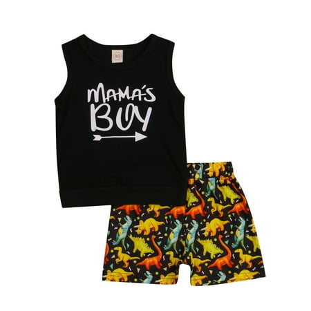 2Pcs Summer Little Boys Outfit Toddlers Round Collar Sleeveless Letter Vest + Creative Dinosaur Printing Shorts Set
2Pcs Summer Little Boys Outfit Toddlers Round Collar Sleeveless Letter Vest + Creative Dinosaur Printing Shorts Set