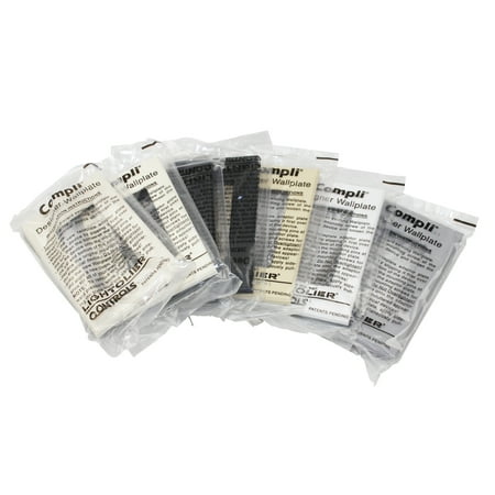 Lightolier COM-FP1 Compli Designer Faceplates Multi-Pack White Ivory Brown Black Gray
Lightolier COM-FP1 Compli Designer Faceplates Multi-Pack White Ivory Brown Black Gray