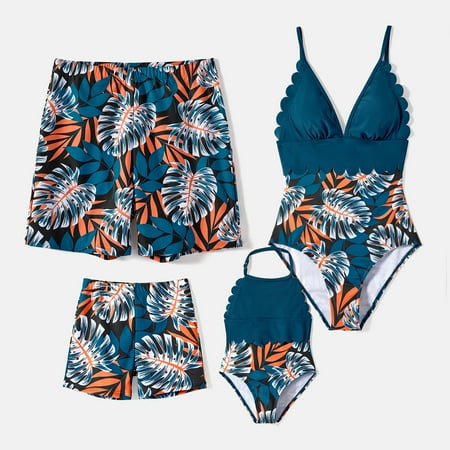 PatPat Easter Family Matching Plant Print Scallop Edge Spliced One-piece Swimsuit and Swim Trunks
PatPat Easter Family Matching Plant Print Scallop Edge Spliced One-piece Swimsuit and Swim Trunks