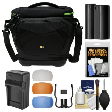 Case Logic Kontrast KDM-102 DSLR Camera Shoulder Bag with EN-EL15 Battery & Charger + Kit for Nikon D7100, D7200, D610, D750, D800, D810 Case Logic Kontrast KDM-102 DSLR Camera Shoulder Bag with EN-EL15 Battery & Charger + Kit for Nikon D7100, D7200, D610, D750, D800, D810