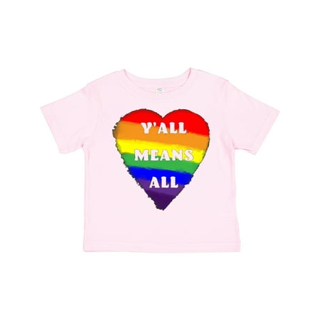 Inktastic Y all Means All Rainbow Pride Heart Gift Toddler Boy or Toddler Girl T-Shirt
Inktastic Y all Means All Rainbow Pride Heart Gift Toddler Boy or Toddler Girl T-Shirt