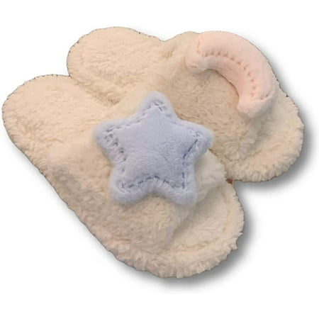 Pikadingnis Women s Soft Plush Moon Star Fuzzy Slippers Winter Warm Slides Cute Fun Home Slippers
Pikadingnis Women s Soft Plush Moon Star Fuzzy Slippers Winter Warm Slides Cute Fun Home Slippers