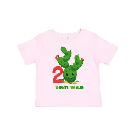 Inktastic Cute Cactus 2nd Birthday Gift Toddler Boy or Toddler Girl T-Shirt