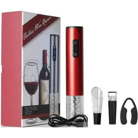 Electric Wine Opener Rechargeable Automatic Corkscrew Wine Bottle Opener with Gift Bag
Electric Wine Opener Rechargeable Automatic Corkscrew Wine Bottle Opener with Gift Bag