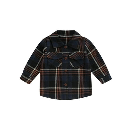 Toddler Kids Boys Shirts Coat Plaid Turn-Down Collar Long Sleeve Button-Down Jackets Outerwear
Toddler Kids Boys Shirts Coat Plaid Turn-Down Collar Long Sleeve Button-Down Jackets Outerwear