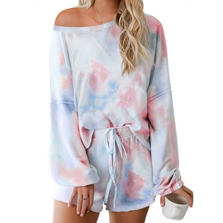 Aleumdr Womens Tie Dye Pajama Set Long Sleeve Tops Shorts Casual 2 Piece Sleepwear 4 6
Aleumdr Womens Tie Dye Pajama Set Long Sleeve Tops Shorts Casual 2 Piece Sleepwear 4 6