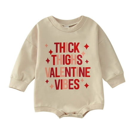 Boys Girls Valentine s Day Long Sleeve Letter Prints Pullover Romper Sweatshirt Bodysuits Fashion Comfy Leisure Dailywear
Boys Girls Valentine s Day Long Sleeve Letter Prints Pullover Romper Sweatshirt Bodysuits Fashion Comfy Leisure Dailywear