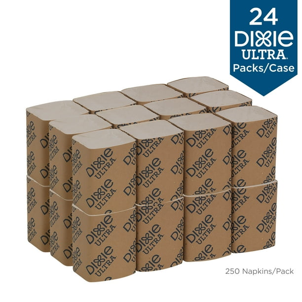 Dixie® Ultra 2-Ply Interfold Paper Napkin, White, 32019, 6,000 Napkins per Case