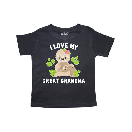 Inktastic Cute Sloth I Love My Great Grandma with Green Leaves Gift Toddler Boy or Toddler Girl T-Shirt
Inktastic Cute Sloth I Love My Great Grandma with Green Leaves Gift Toddler Boy or Toddler Girl T-Shirt