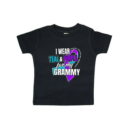 Inktastic Suicide Prevention I Wear Teal and Purple for My Grammy Gift Baby Boy or Baby Girl T-Shirt
Inktastic Suicide Prevention I Wear Teal and Purple for My Grammy Gift Baby Boy or Baby Girl T-Shirt