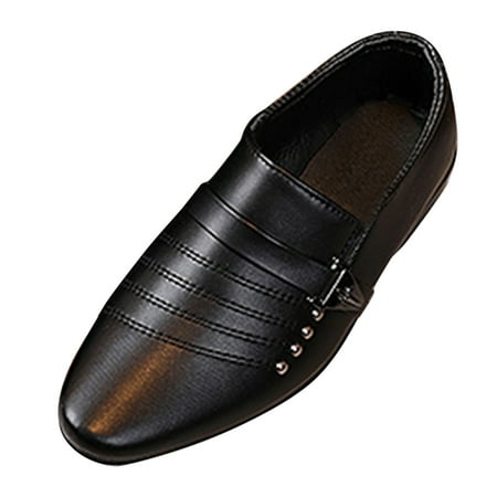 

Boys Leather Shoes England Style Non-Slip Soft Sole Comfy School Party Shoes For Boys Size 31;9.5-10 Y