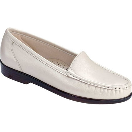 Women s SAS Simplify Moccasin Loafer Pearl Bone Leather 9.5 SS