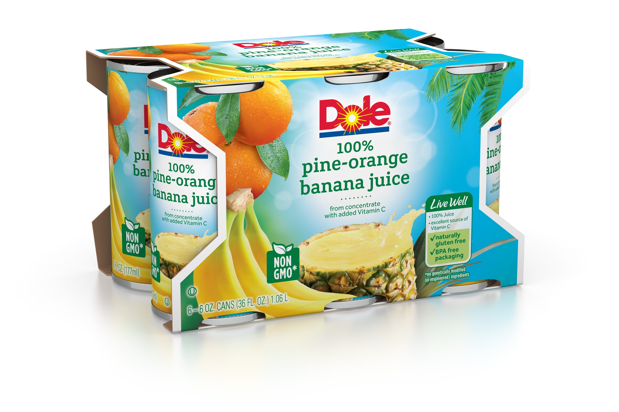 Dole 100 Pineapple Juice, 59.0 FL OZ