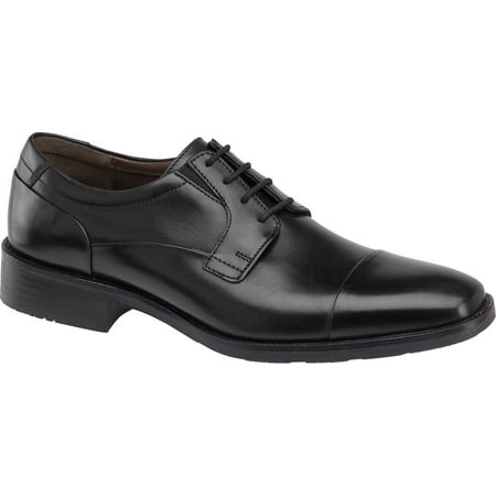 Men s Johnston & Murphy Lancaster Cap-Toe Derby Black Leather 12 W