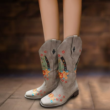 TALKVE Cactus Quadrate Shoes Fashion Boots Toe Mid Women s Embroidery Color Women s Boots
TALKVE Cactus Quadrate Shoes Fashion Boots Toe Mid Women s Embroidery Color Women s Boots